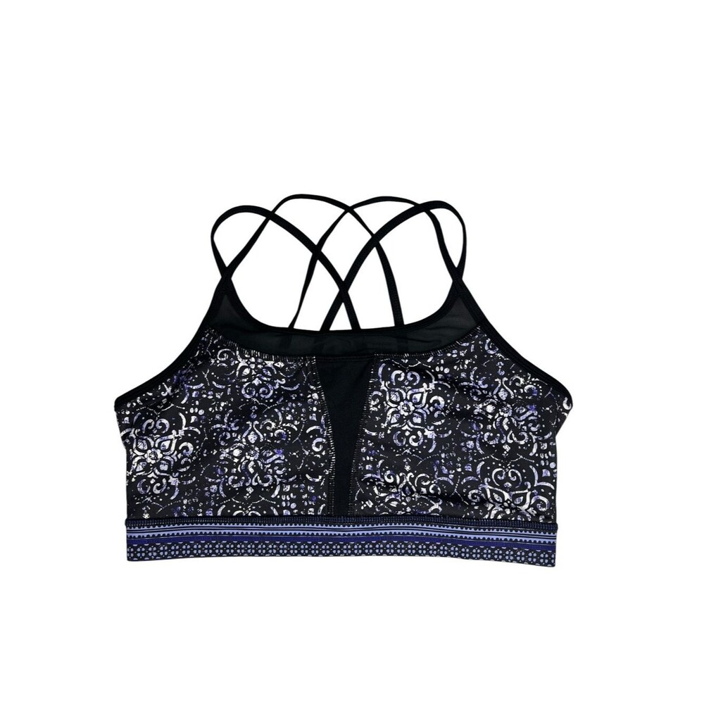 Gaiam Strappy Racerback Athletic Bra Womens Medium